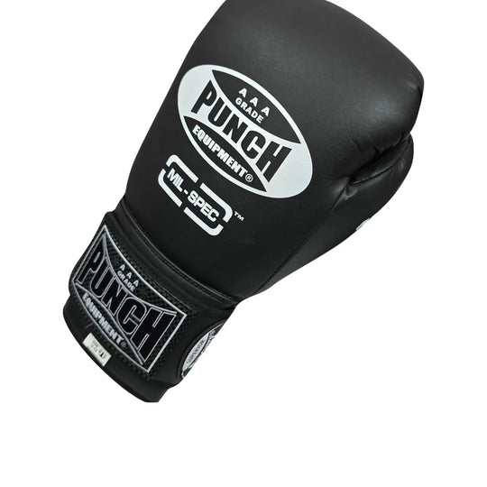 Punch Boxing Gloves - Trophy Getters® Mil Spec™ - Matt Black