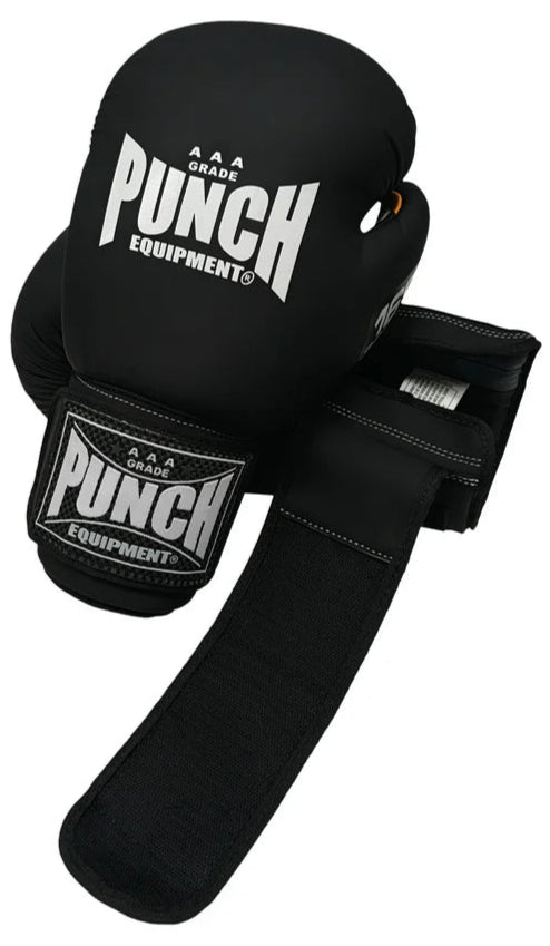Punch Boxing Gloves Armadillo™ Sparring - 16oz - Matt Black
