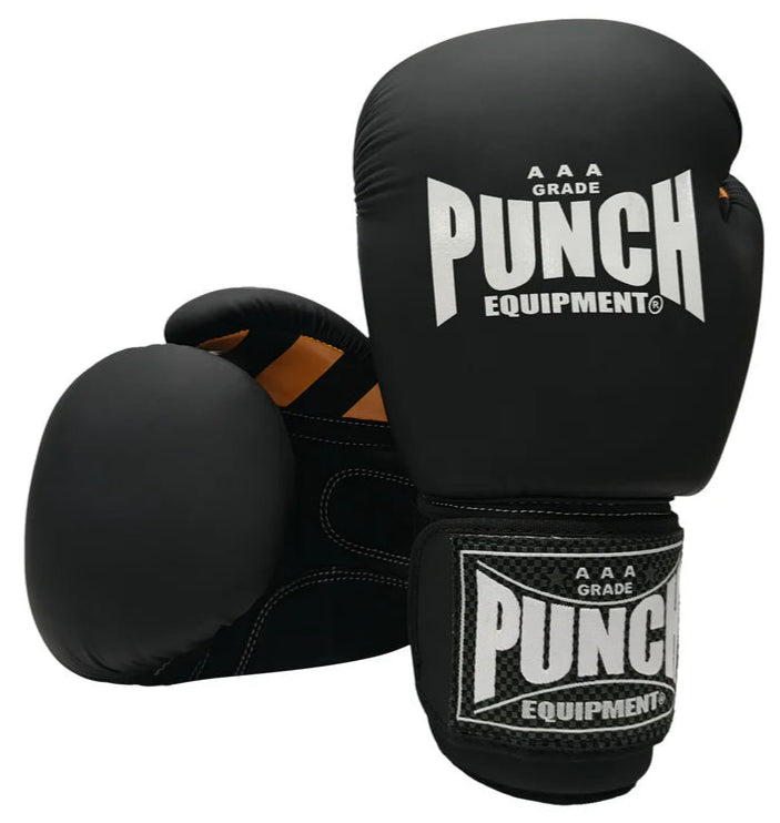 Punch Boxing Gloves Armadillo™ Sparring - 16oz - Matt Black
