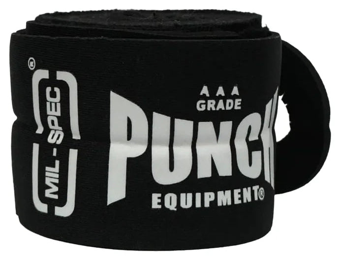 Punch Hand Wraps - Mil Spec® - 4.5m - 3 Set - Black