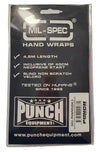 Punch Hand Wraps - Mil Spec® - 4.5m - 3 Set - Black