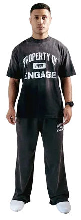 Engage Property Of Oversized T-Shirt - Black