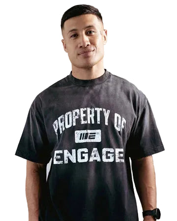 Engage Property Of Oversized T-Shirt - Black