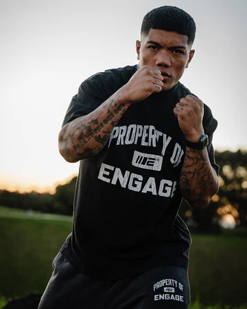 Engage Property Of Oversized T-Shirt - Black