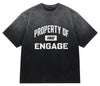 Engage Property Of Oversized T-Shirt - Black