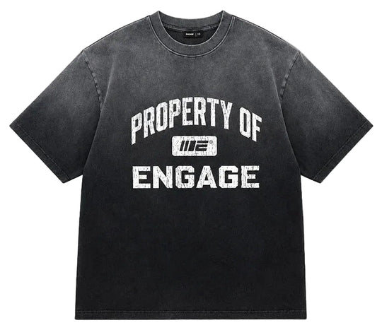 Engage Property Of Oversized T-Shirt - Black