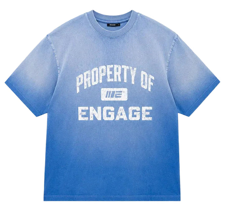 Engage Property Of Oversized T-Shirt - Blue