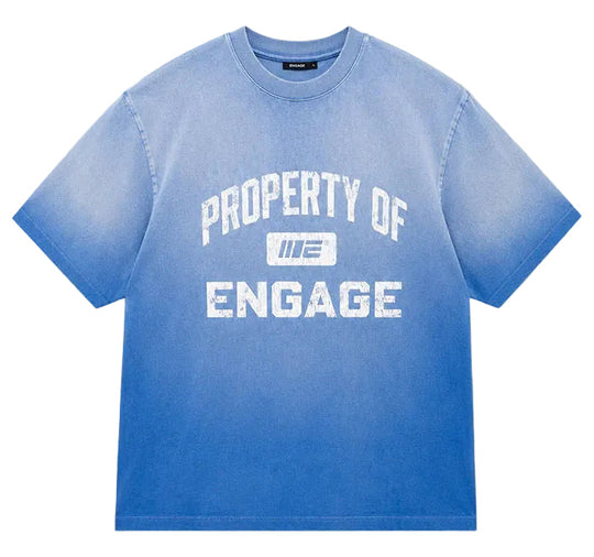Engage Property Of Oversized T-Shirt - Blue