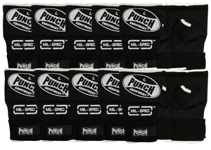 Punch Quick Wraps - Mil Spec® Bulk Pack 10 Pairs - Large - Black
