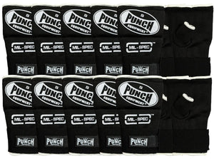 Punch Quick Wraps - Mil Spec® - Bulk Pack 10 Pairs - Small - Black