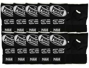 Punch Quick Wraps - Mil Spec® - Bulk Pack 10 Pairs - Medium - Black