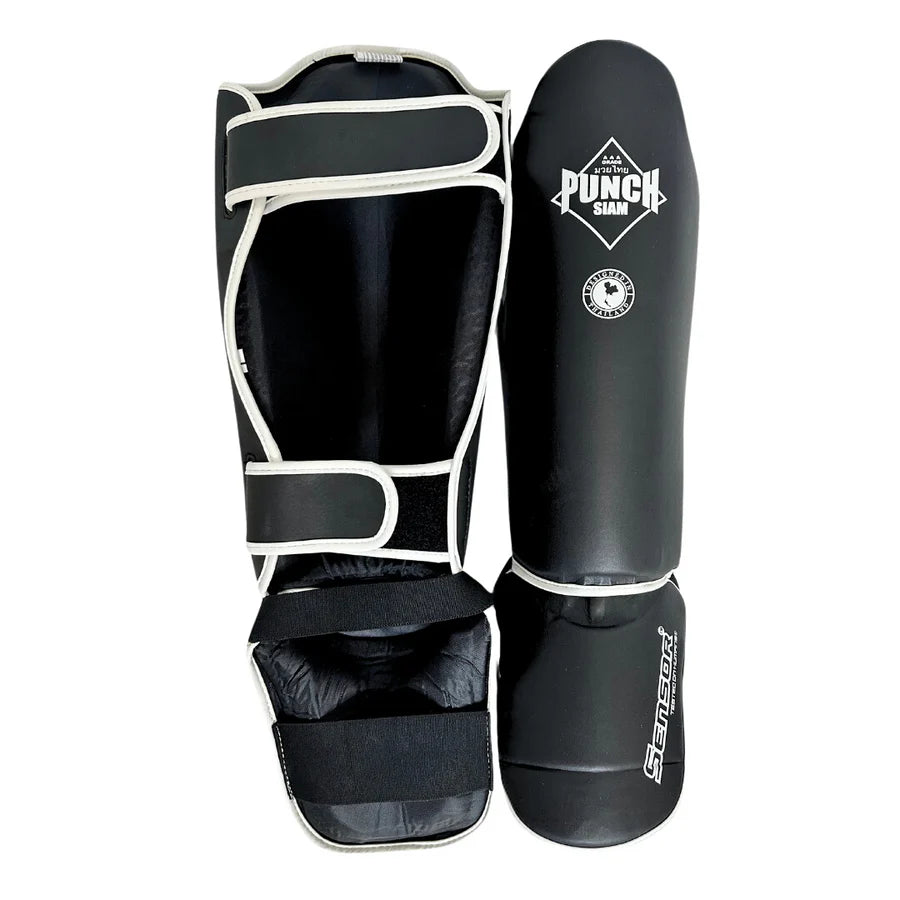 Punch Shin Pad - Siam™ Sensor - Black