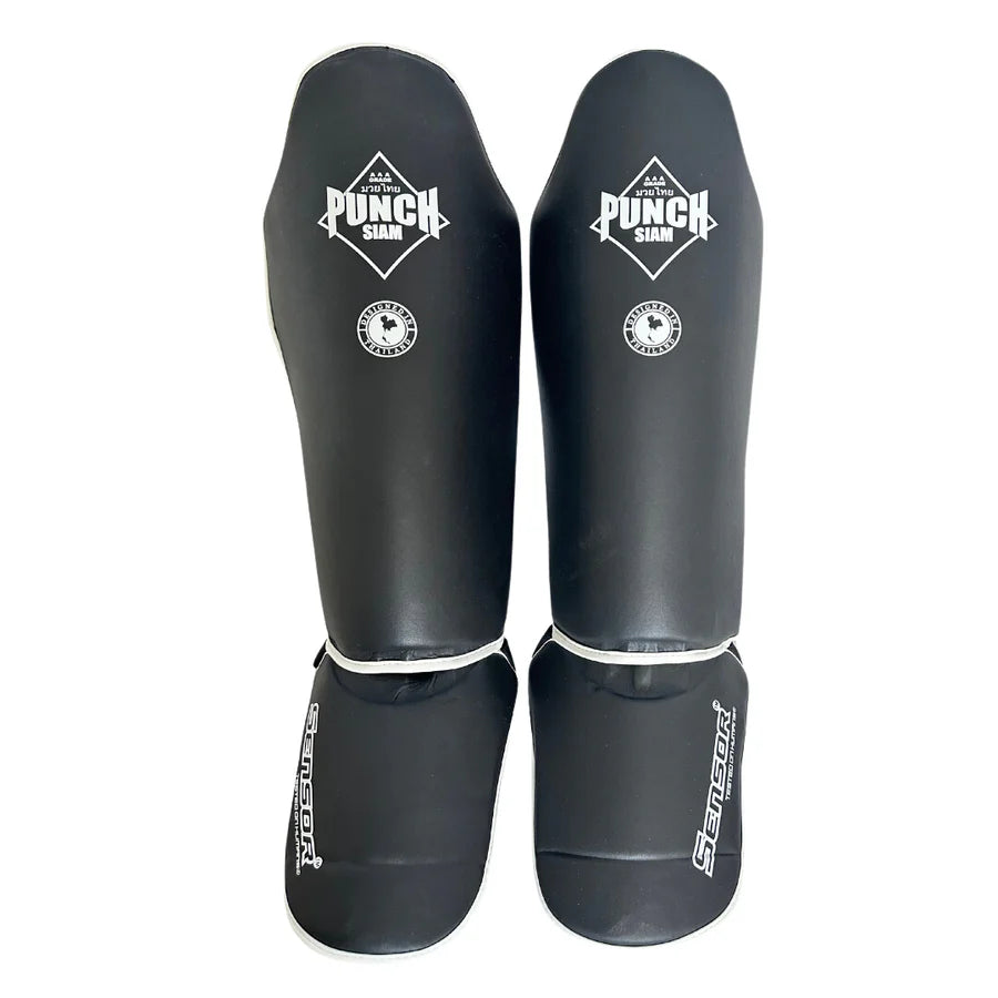 Punch Shin Pad - Siam™ Sensor - Black