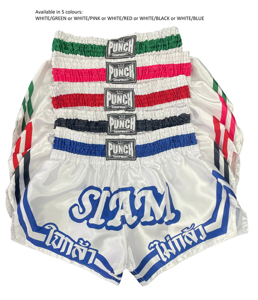 Punch Thai Shorts - Siam™ - White/Red