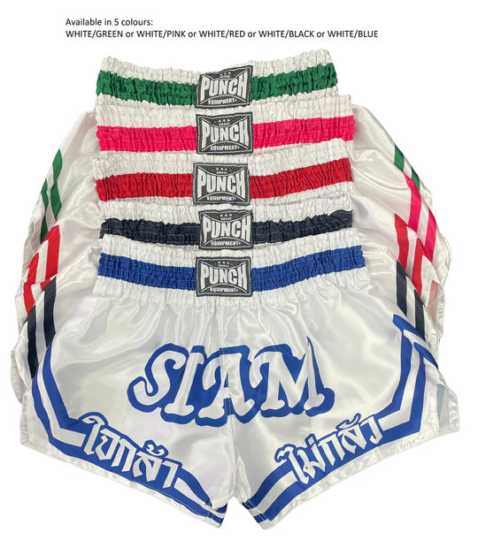 Punch Thai Shorts - Siam™ - White/Green