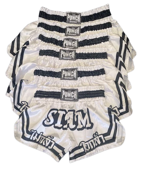 Punch Thai Shorts - Siam™ - White/Black