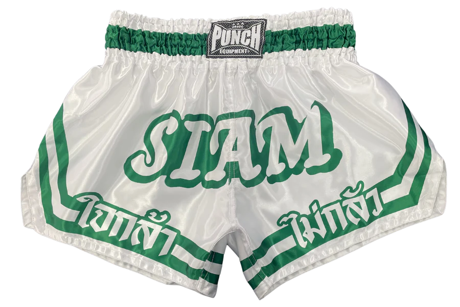 Punch Thai Shorts - Siam™ - White/Green