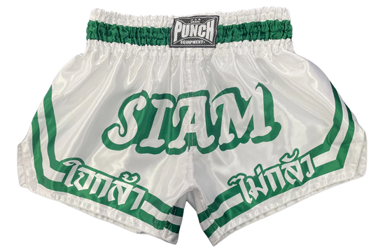 Punch Thai Shorts - Siam™ - White/Green