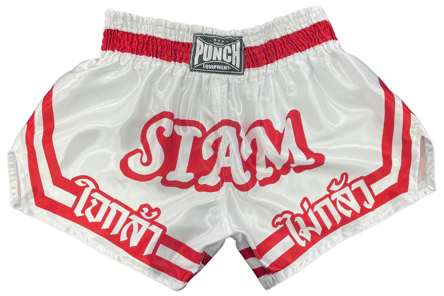Punch Thai Shorts - Siam™ - White/Red
