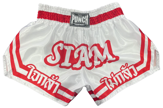 Punch Thai Shorts - Siam™ - White/Red