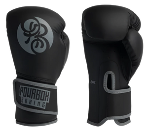 Powrbox Cub Kids Gloves - Shadow - 6Oz - Matte Black/Grey