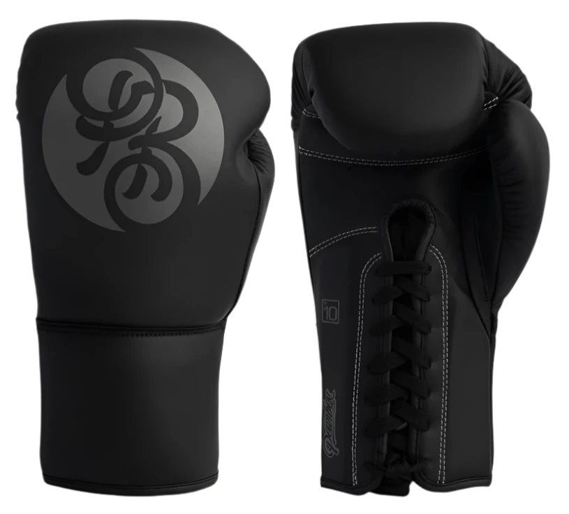 Powrbox Pinnacle Lace-Up Gloves - Shadow - Matte Black/Grey