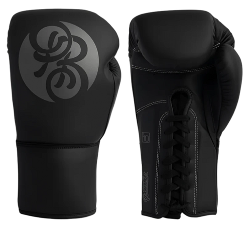 Powrbox Pinnacle Lace-Up Gloves - Shadow - Matte Black/Grey