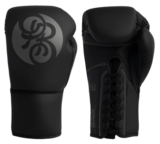 Powrbox Pinnacle Lace-Up Gloves - Shadow - Matte Black/Grey