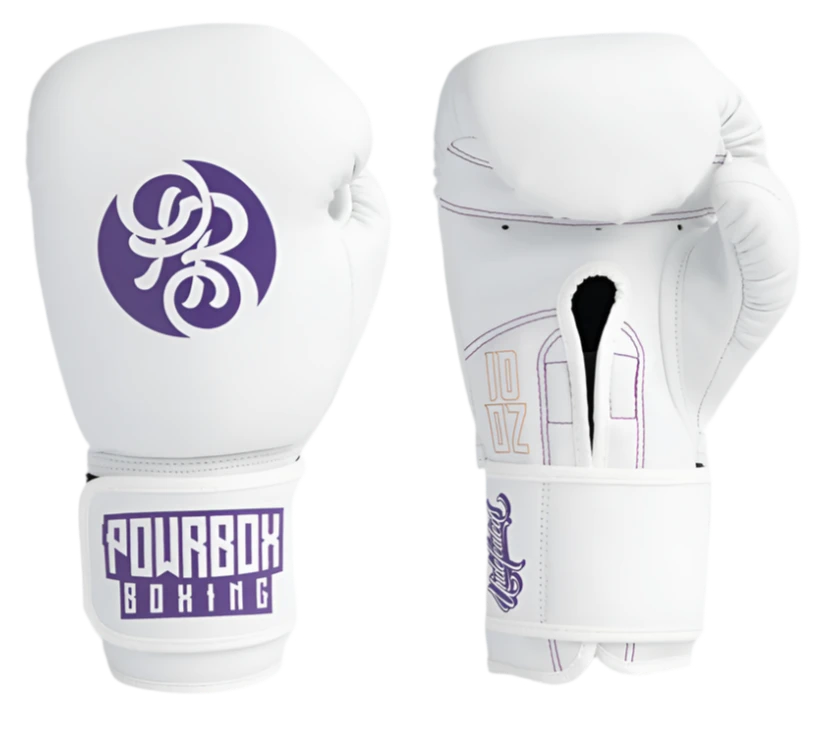 Powrbox Undefeated Velcro Gloves - Frieza - Matte White/Purple