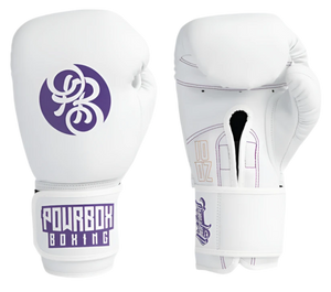Powrbox Undefeated Velcro Gloves - Frieza - Matte White/Purple