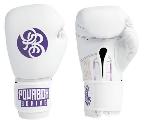 Powrbox Undefeated Velcro Gloves - Frieza - Matte White/Purple