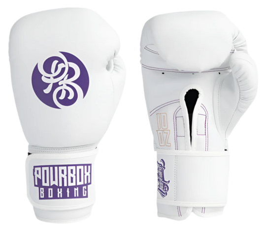 Powrbox Undefeated Velcro Gloves - Frieza - Matte White/Purple