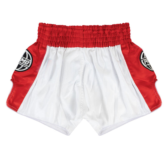Primo Trinity Muay Thai Shorts - White/Red