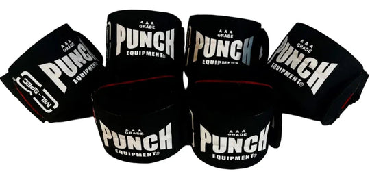 Punch Hand Wraps - Mil Spec® - 4.5m - 3 Set - Black
