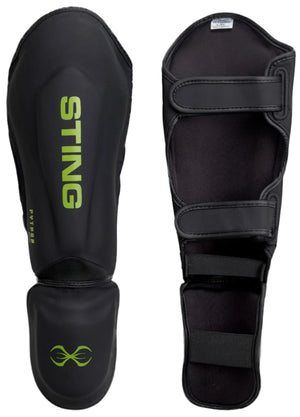 Sting Python Junior MMA Shin & Foot Protector - Black/Green