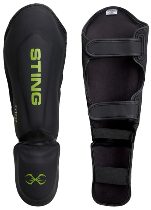 Sting Python Junior MMA Shin & Foot Protector - Black/Green