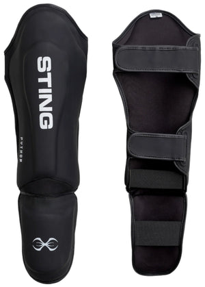 Sting Python MMA Shin & Foot Protector - Black/White