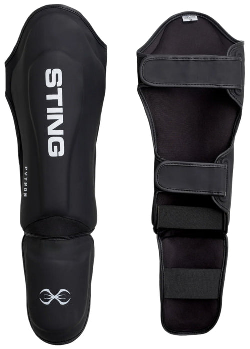Sting Python MMA Shin & Foot Protector - Black/White