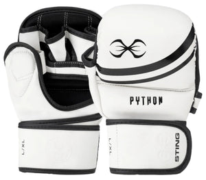 Sting Python MMA Sparring Gloves - White/Black