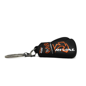 Rival RFX Rubber Key Chain - Black/Orange