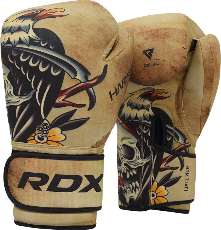 RDX T14 Harrier Tattoo Boxing Gloves