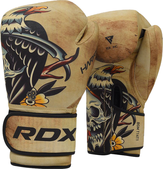 RDX T14 Harrier Tattoo Boxing Gloves