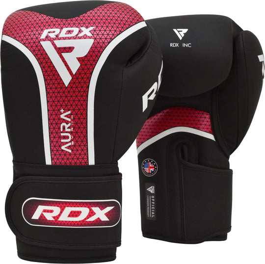 RDX T17 Aura Plus Boxing Gloves - Red