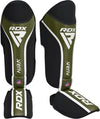 RDX T17 Aura Plus MMA Shin Guards - Army Green