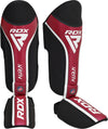 RDX T17 Aura Plus Shin Guards - Red