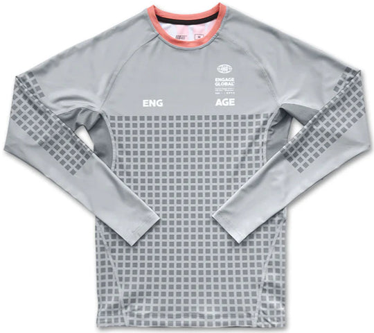 Engage Grid Tech Long Sleeve Rash Guard - Grey