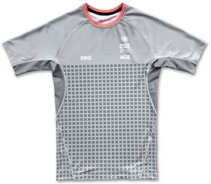 Engage Grid Tech Short Sleeve Rash Guard - Grey