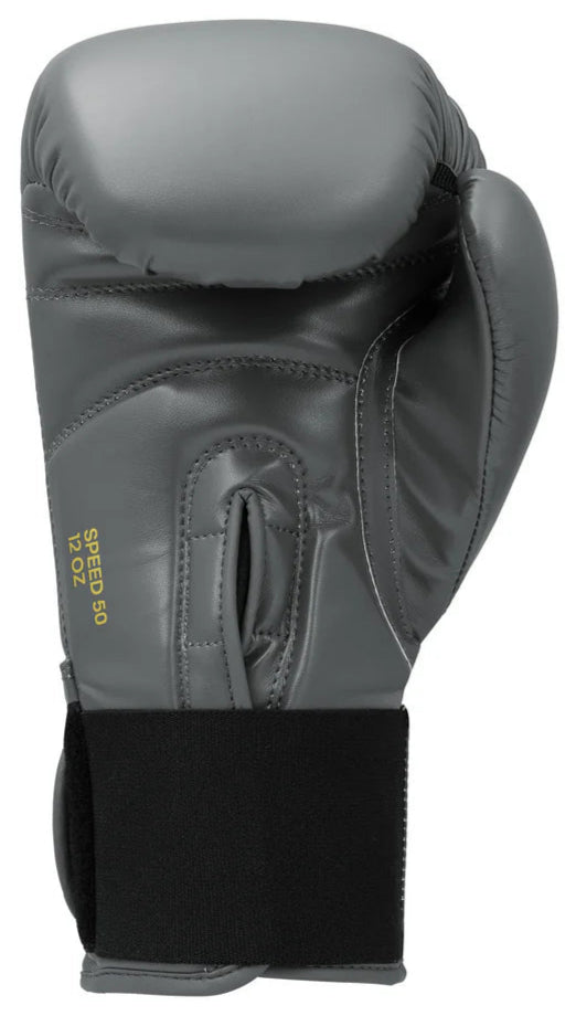 Adidas Speed 50 Gel Gloves - Ash Grey/Gold