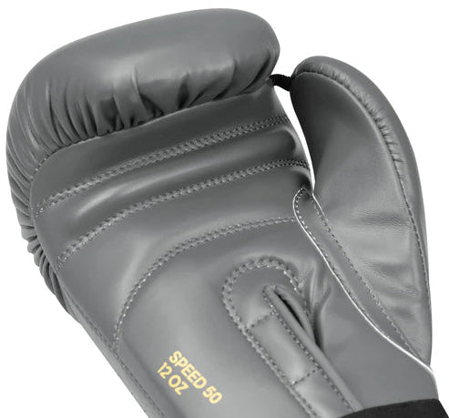 Adidas Speed 50 Gel Gloves - Ash Grey/Gold