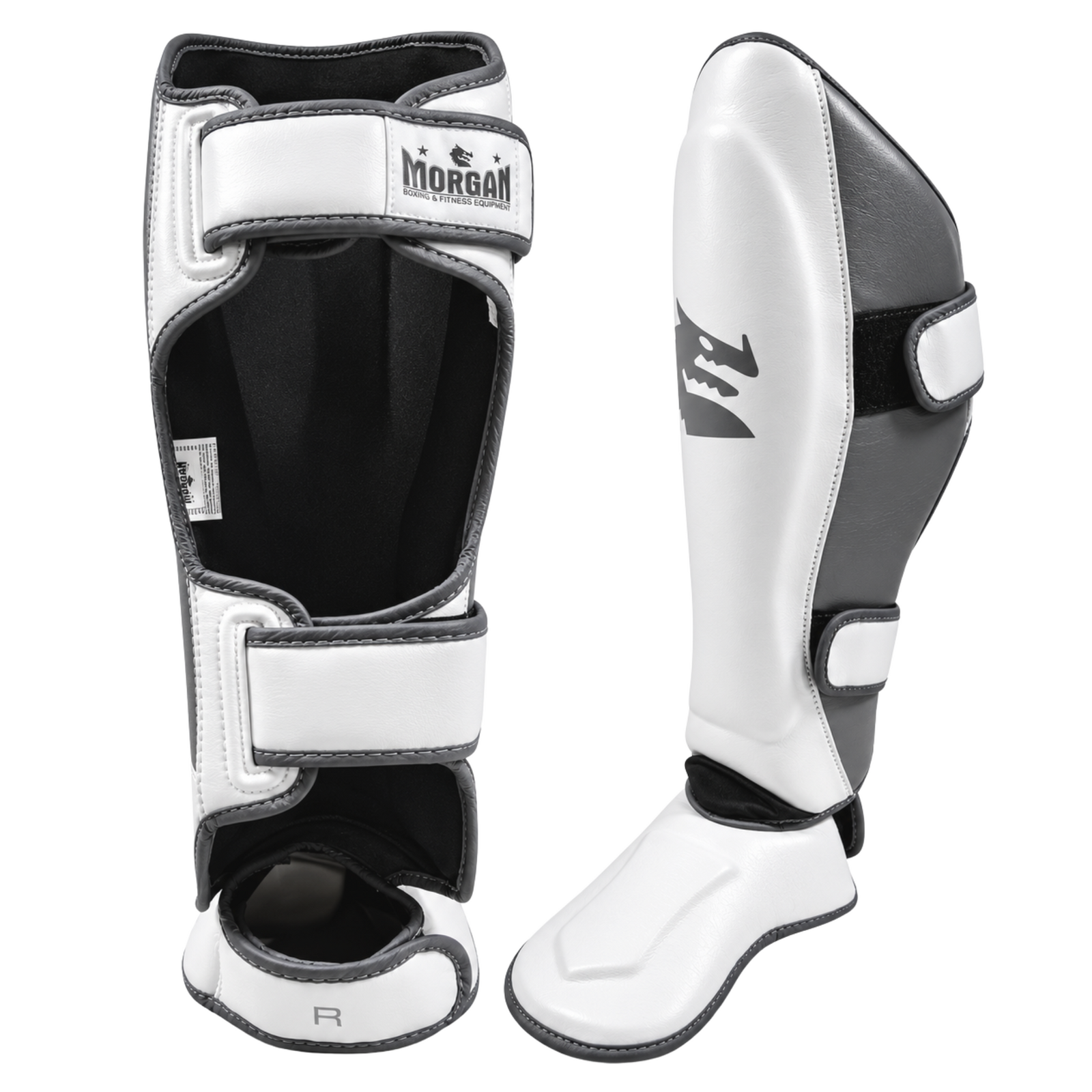 Morgan White Knight Shin & Instep Protectors